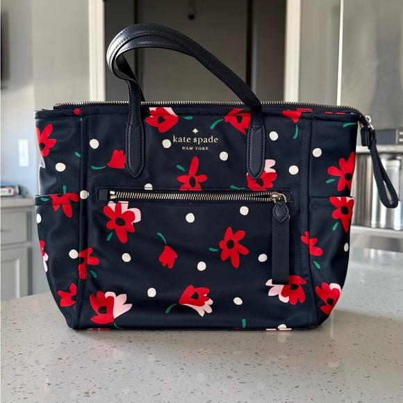 Kate Spade Navy Floral Bag - Picture 1 of 4